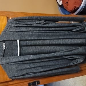 Heathered Charcoal Long Cardigan